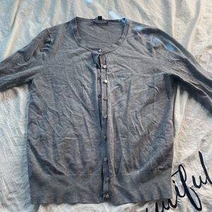 Gray cardigan